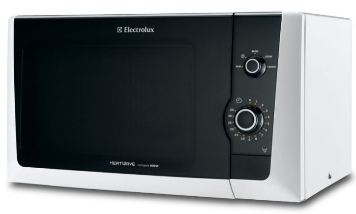 Мікрохвильова піч Electrolux EMM21000W, 21 л, 800 Вт, механічне керування, Білий