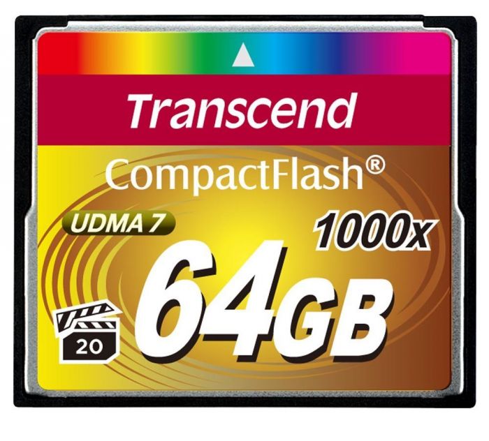 Карта пам'яті Transcend CompactFlash  64GB 1000X