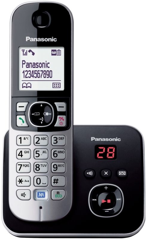 Радіотелефон DECT Panasonic KX-TG6821UAB Black