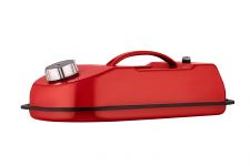 Каністра для палива 2E JCM5H горизонтальна, 5 л, метал, 0.6мм, червоний, 1.7кг