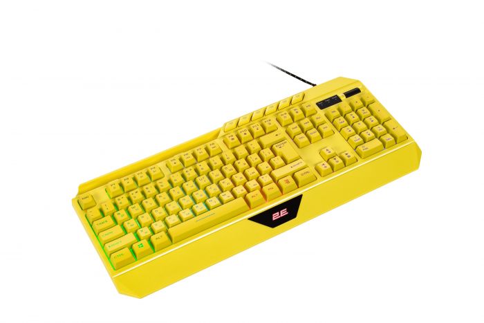 Клавіатура 2E GAMING KG315 RGB USB Yellow Ukr