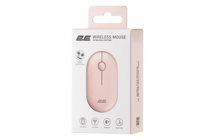 Миша 2E MF300 Silent WL BT Mallow pink