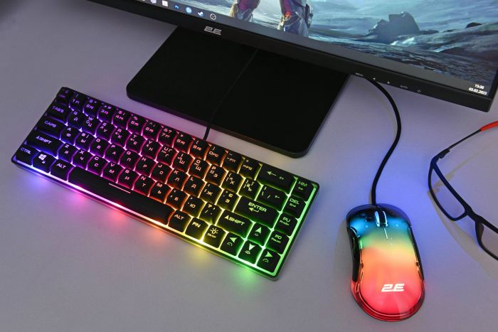 Миша 2E GAMING MG345 RGB USB Transparent