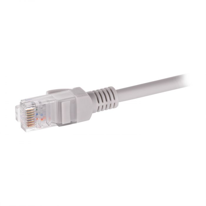 Патч-корд 2E САТ 5e, UTP, 5м, 26AWG, RJ45, 7/0.16, Cu, LSZH, сірий