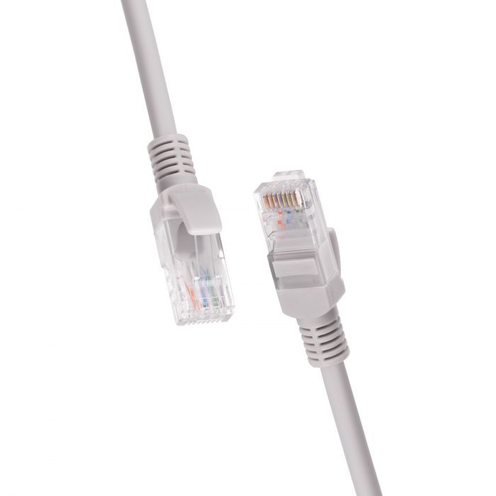 Патч-корд 2E САТ 5e, UTP, 5м, 26AWG, RJ45, 7/0.16, Cu, LSZH, сірий