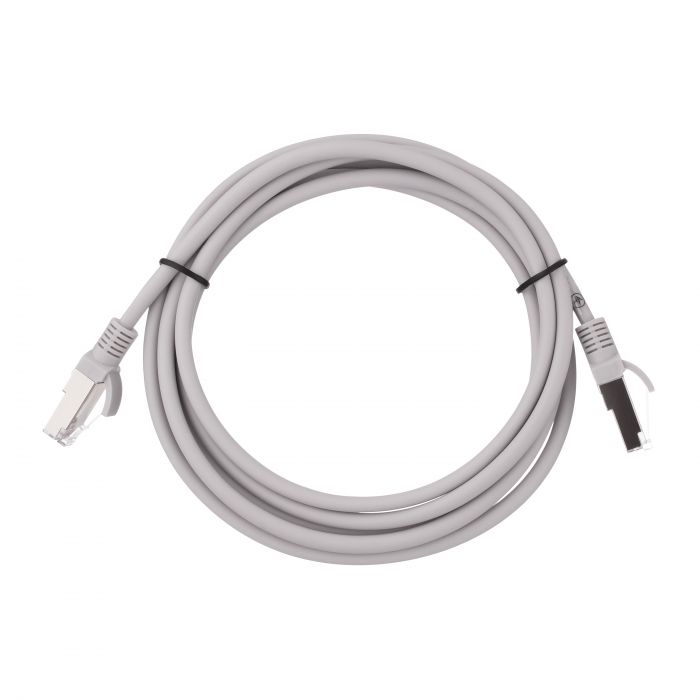 Патч-корд 2E САТ 5e, FTP, 3м, 26AWG, RJ45, 7/0.16, Cu, LSZH, сірий