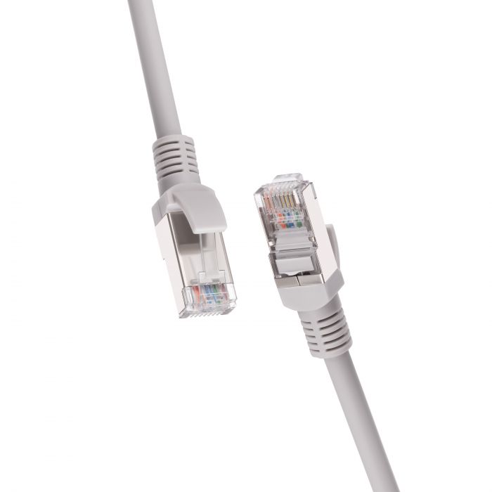 Патч-корд 2E САТ 5e, FTP, 3м, 26AWG, RJ45, 7/0.16, Cu, LSZH, сірий