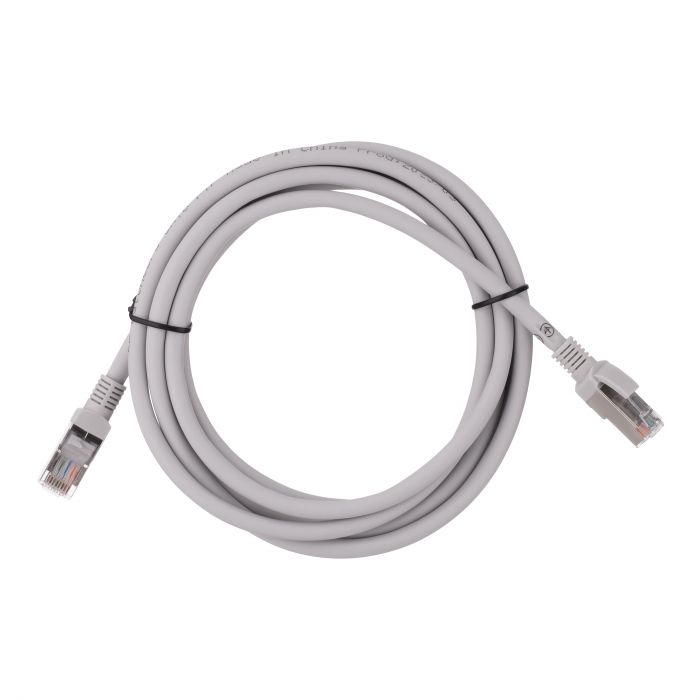 Патч-корд 2E САТ 6, FTP, 3м, 26AWG, RJ45, 7/0.16, Cu, LSZH, сірий