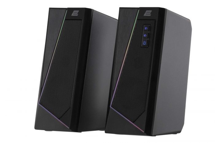 Акустична система 2E PCS233 RGB, 2.0, USB, Black