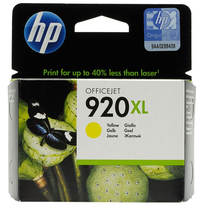 Картридж HP No.920XL OJ6000/6500/7000/7500 yellow