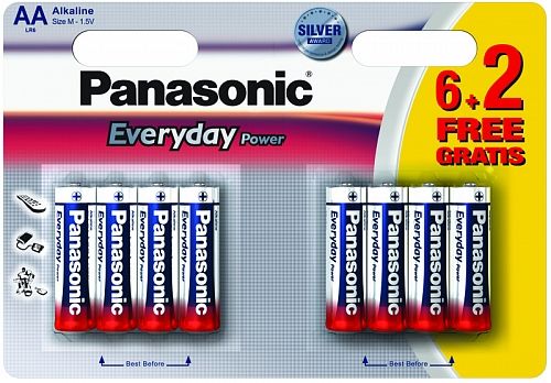 Батарейка Panasonic Everyday Power лужна AA блістер, 8 шт.