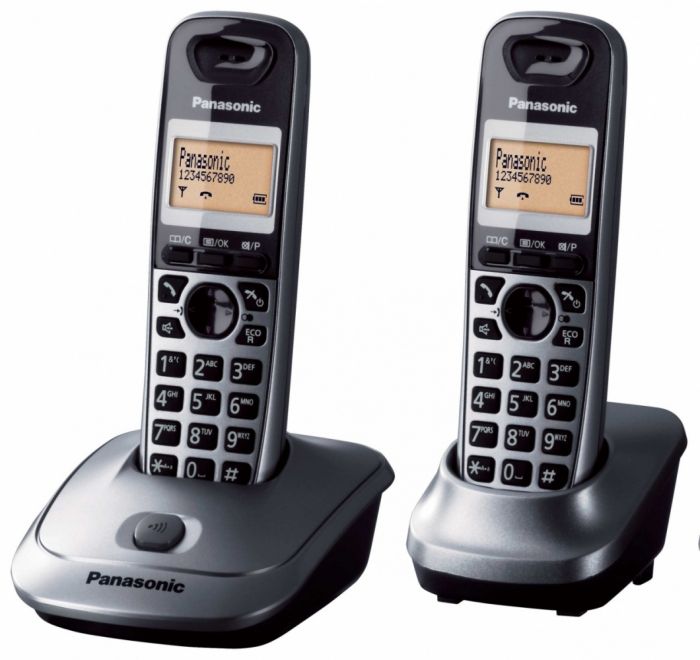 Радіотелефон DECT Panasonic KX-TG2512UAM Metallic