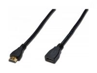 Кабель ASSMANN HDMI High speed + Ethernet (AM/AF) 5.0m, black