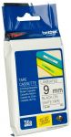 Стрічка Brother 9mm Laminated white, Print black