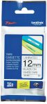 Стрічка Brother 12mm Laminated white, Print black