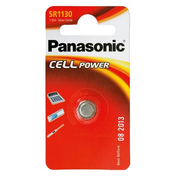 Батарейка Panasonic срібло-цинкова SR1130(390, V390, D390,SB-AU, SR54) блістер, 1 шт.