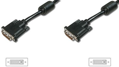 Кабель Digitus DVI-D dual link (AM/AM) 2m, black