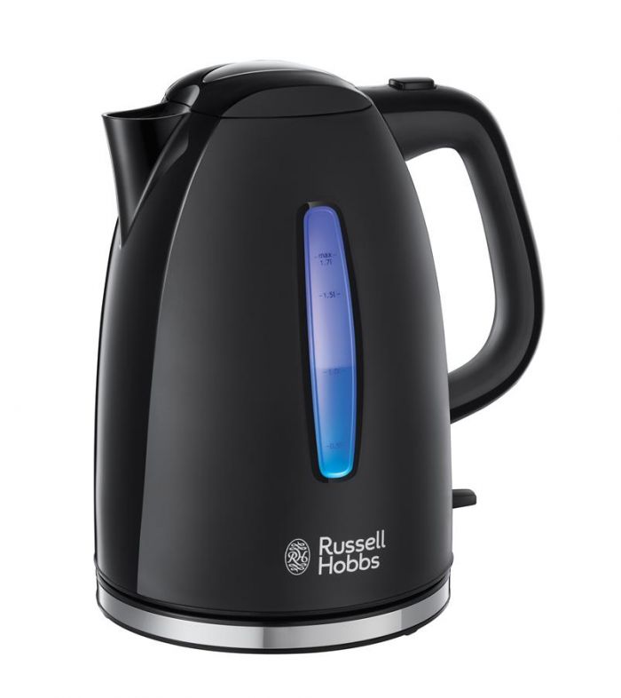 Електрочайник Russell Hobbs Textures Plus 1.7л, пластик, чорний