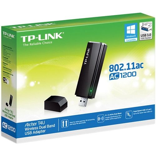 WiFi-адаптер TP-LINK Archer T4U AC1300 USB3.0 MU-MIMO ext. ant