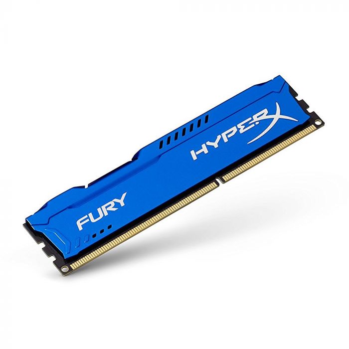 Пам'ять до ПК Kingston DDR3 8GB KIT (4GBx2) 1600 1.5V HyperX Fury Blue