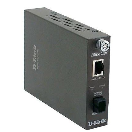 Медіаконвертер D-Link DMC-1910R 1xGE, 1x1000BaseLX SM, 15км, WDM, SC