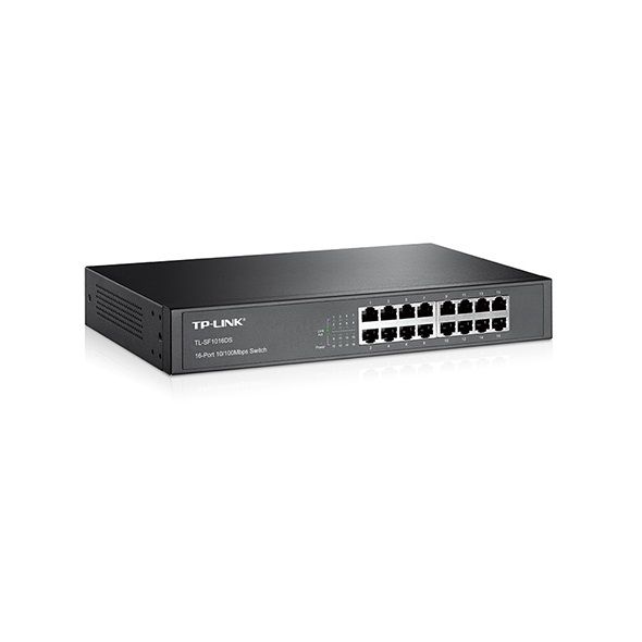 Комутатор TP-LINK TL-SF1016DS 16xFE некерований 13" 1U