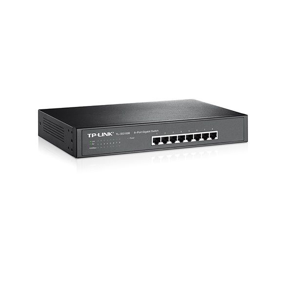 Комутатор TP-LINK TL-SG1008 8xGE некерований 13" 1U