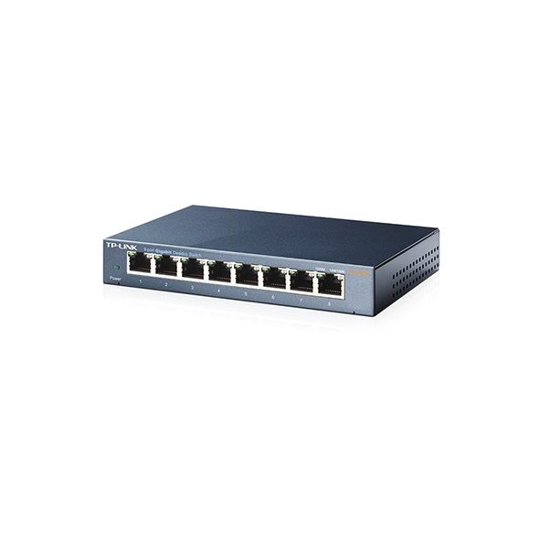 Комутатор TP-LINK TL-SG108 8xGE некерований Метал. корпус