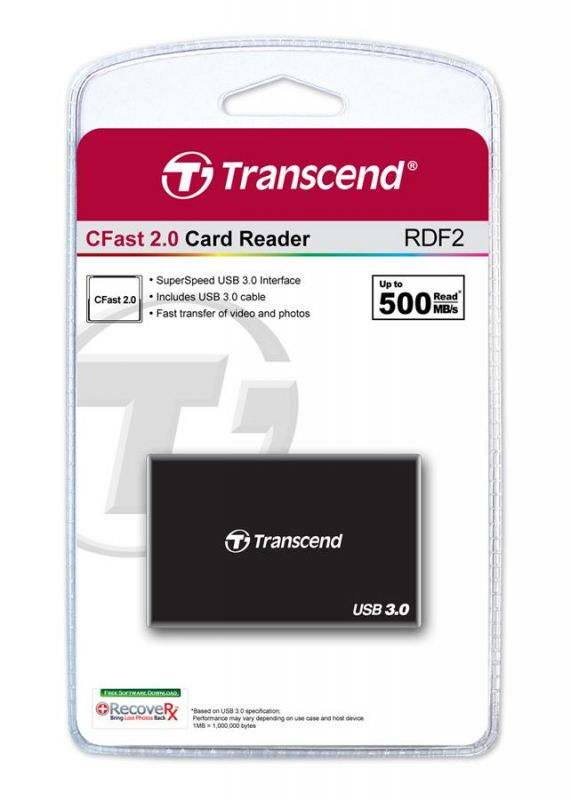 Кардрідер Transcend USB 3.0 CFast Black