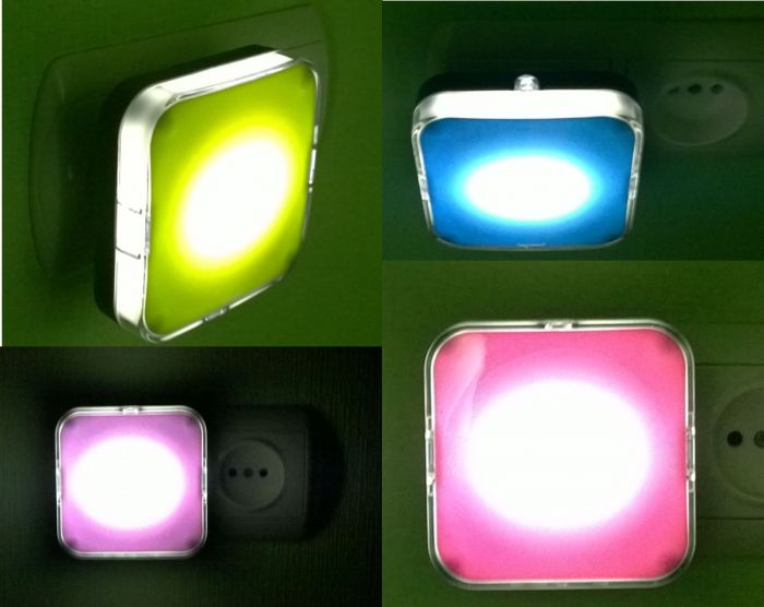 Нічник LED з сутінковим датчиком в комплекті з 5-ма змінними етикетками