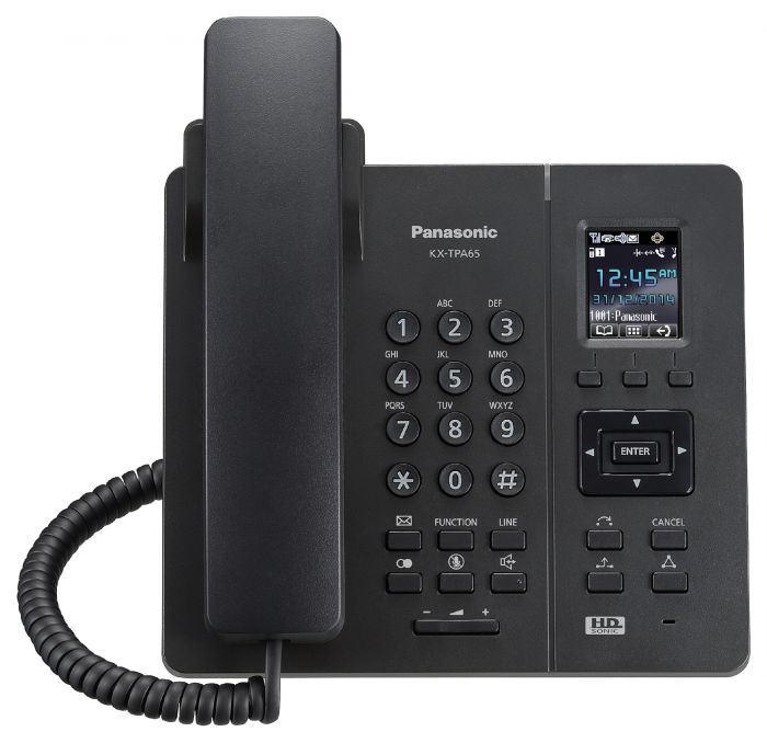 Бездротовий IP-DECT телефон Panasonic KX-TPA65RUB Black, для KX-TGP600RUB