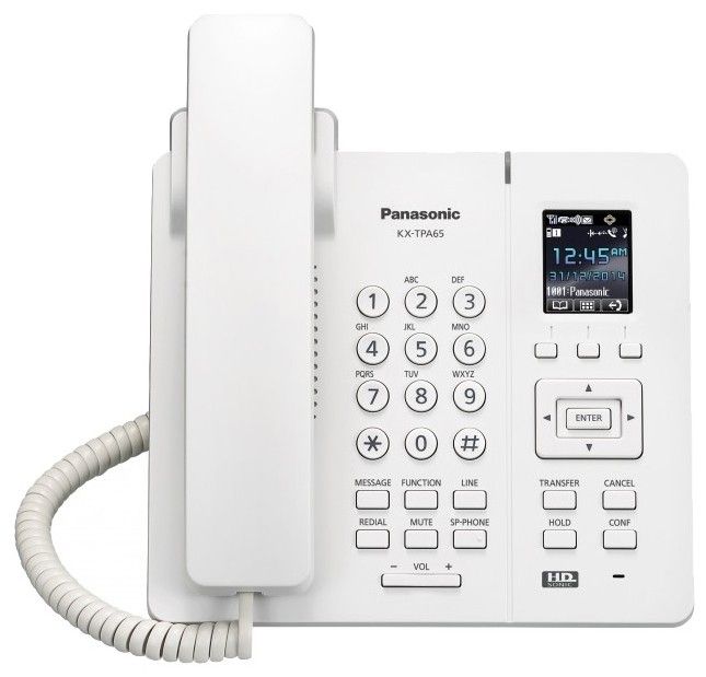 Бездротовий IP-DECT телефон Panasonic KX-TPA65RUB Black, для KX-TGP600RUB