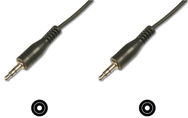 Кабель Digitus Audio connection stereo 3.5mm M/M 1.5m black