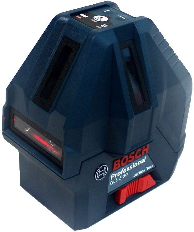 Нiвелiр BOSCH GLL 5-50X лазерний, до 50 м сумка, перехiдник до штативу