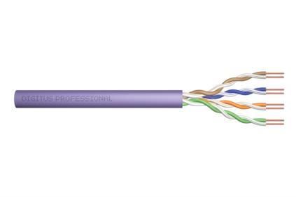 Кабель DIGITUS CAT 6 U-UTP, 305m, AWG 23/1, PVC, фіолетовий