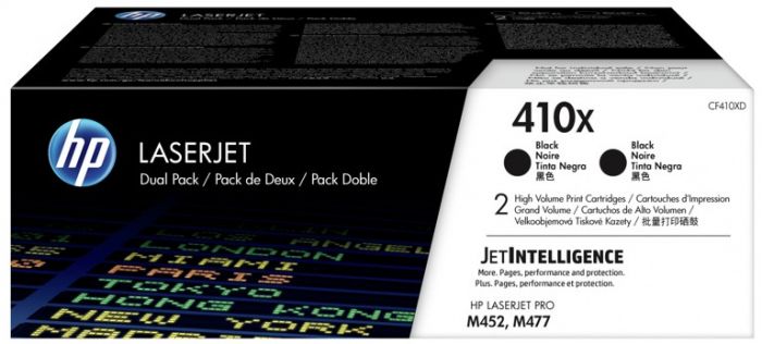 Картридж HP 410X CLJ Pro M377/M452/M477 Black (2*6500 стор) Dual Pack