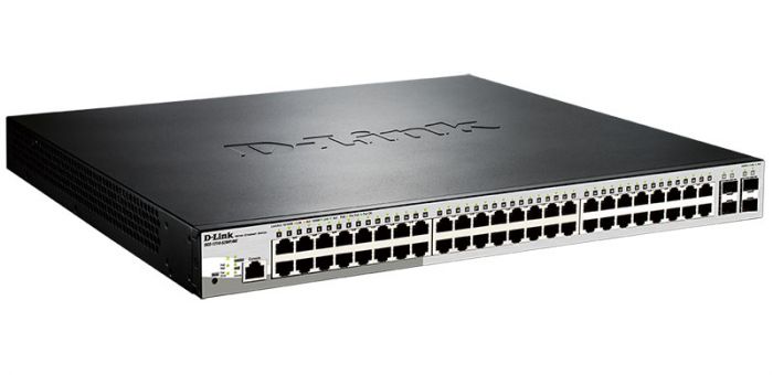 Коммутатор D-Link DGS-1210-52MP/ME 48xGE PoE, 4xSFP MetroEthernet