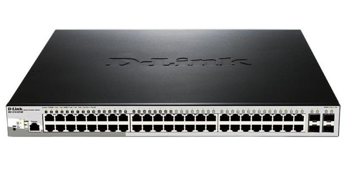 Комутатор D-Link DGS-1210-52P/ME 24xGE с PoE, 24xGE, 4xSFP