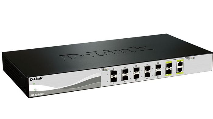 Комутатор D-Link DXS-1210-12SC 10xSFP+, 2x10GE/SFP+, L3