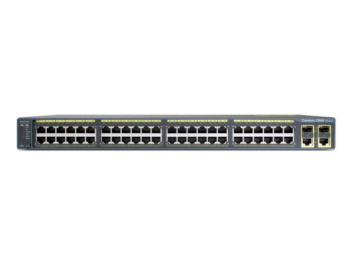 Комутатор Cisco Catalyst 2960 Plus 48 10/100 PoE + 2 1000BT +2 SFP LAN Lite