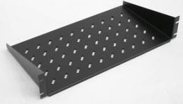 Полиця ZPAS 19" 2U глиб. 450мм грузопід. 25кг, чорна