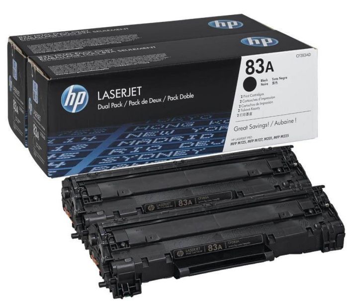 Картридж HP 83A LJ M201/M125/M127/M225 Black (2*1500 стор) Dual Pack