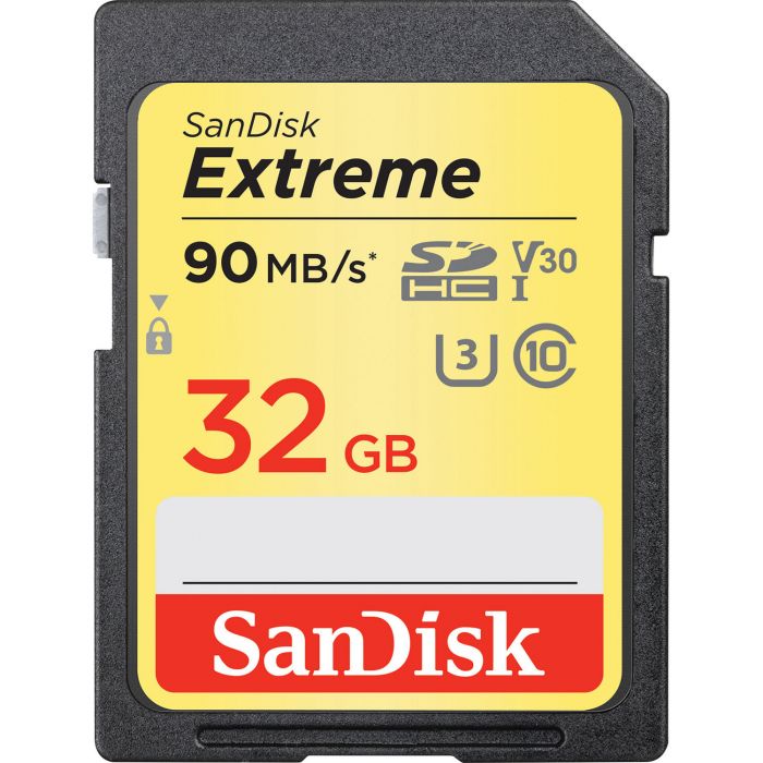 Карта пам'яті SanDisk SD   32GB V30 UHS-I U3 R90/W40MB/s Extreme