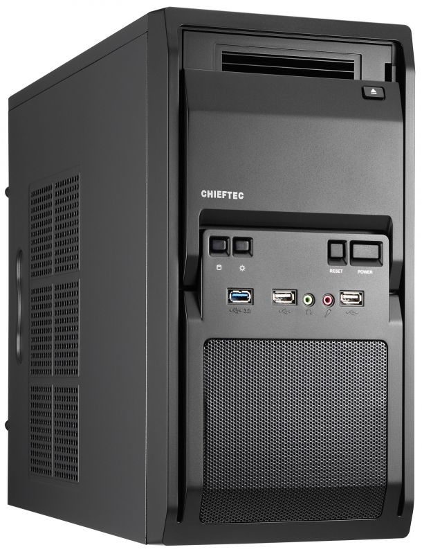 Корпус CHIEFTEC Libra LT-01B, з БЖ iArena GPA-400S8 400W, 1xUSB3.0, 2xUSB2.0, VGA 340мм, mATX, чорний