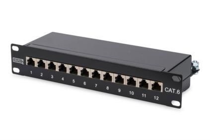 Патч-панель DIGITUS 10" 1U, 12 портів, CAT 6 STP зібрана