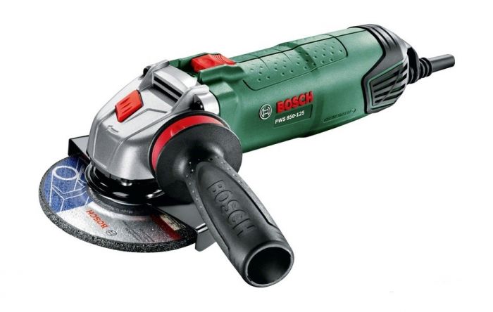 Шліфмашина кутова Bosch PWS 850-125, 850Вт, 125мм, 12000об/хв, 1.84 кг