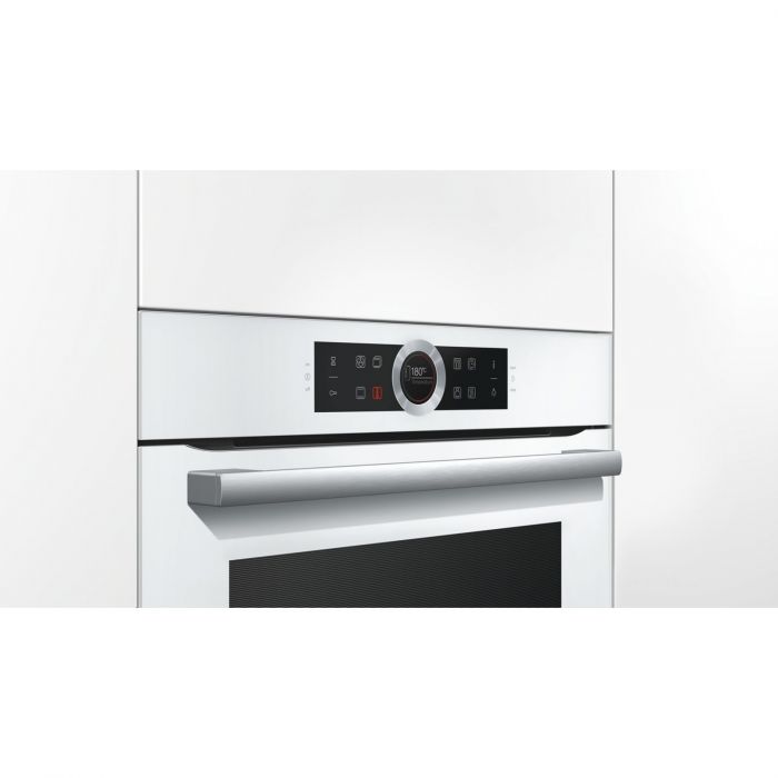 Вбудовувана електрична духова шафа Bosch HBG635BW1 - Ш-60см/10 прогр/71л./дисплей/білий