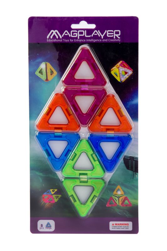 Дитячий конструктор MagPlayer додатковий набір 8 од. (MPC-8)