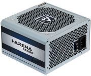 Блок живлення CHIEFTEC iArena (600W), ATX v2.4, 230V, 80%, 120мм, 1xMB 24pin(20+4), 1xCPU 8pin(4+4), 2xMolex, 6xSATA, 2xPCIe 8pin(6+2), CE, CB, TUV, RoHS, Bulk