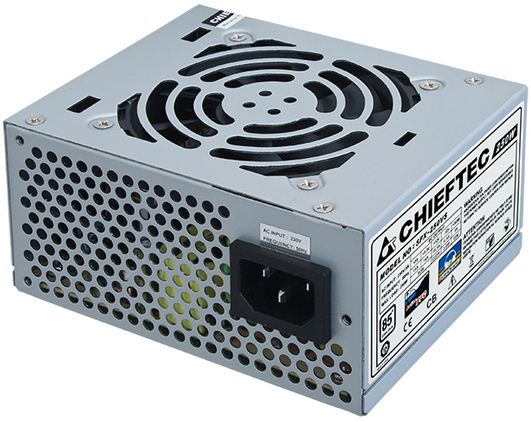 Блок живлення CHIEFTEC Smart  (250W), >85%, 80мм, 1xMB 24pin(20+4), 1xCPU 8pin(4+4), 2xMolex, 2xSATA, SFX, Bulk